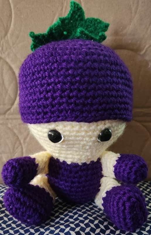 Crochet Plushie Grape Baby