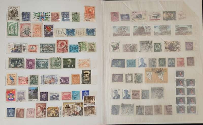 Stamp Album Hard Cover 14 Page Mix World