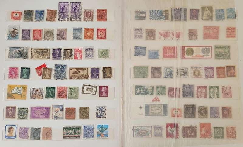 Stamp Album Hard Cover 14 Page Mix World