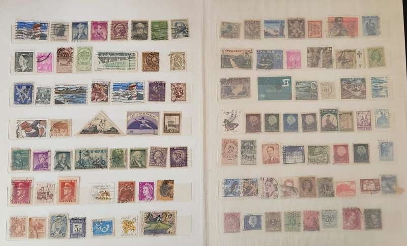 Stamp Album Hard Cover 14 Page Mix World