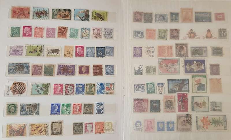 Stamp Album Hard Cover 14 Page Mix World