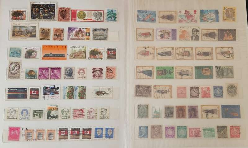 Stamp Album Hard Cover 14 Page Mix World