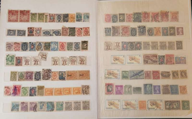 Stamp Album Hard Cover 14 Page Mix World