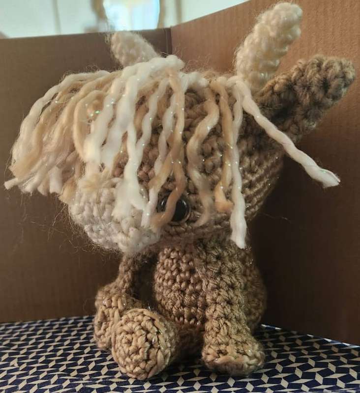 Crochet Plushie Baby Bull