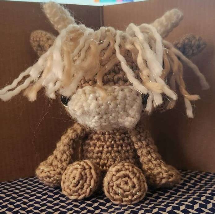 Crochet Plushie Baby Bull