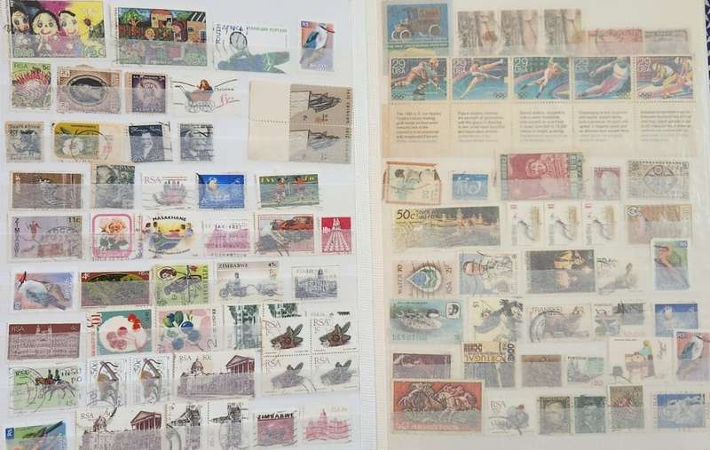 Stamp Album Hard Cover 16 Page 32 Sides  Mix World (NOT CHECKED)