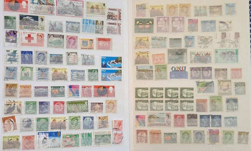 Stamp Album Hard Cover 16 Page 32 Sides  Mix World (NOT CHECKED)