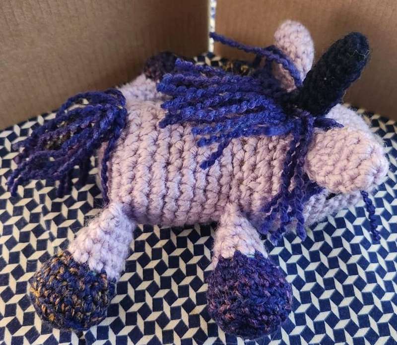 Crochet Plushie Baby Unicorn