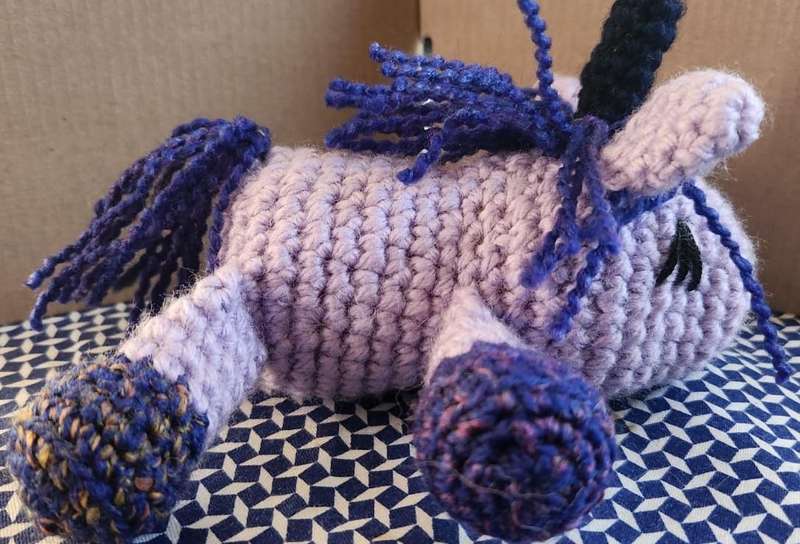 Crochet Plushie Baby Unicorn