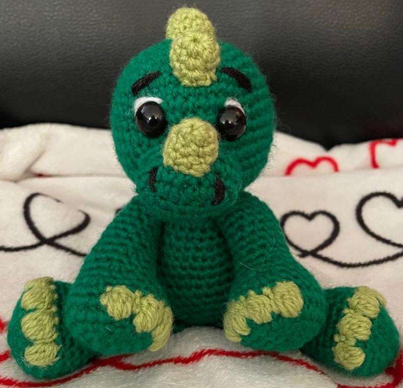 Crochet Plushie Baby Dino