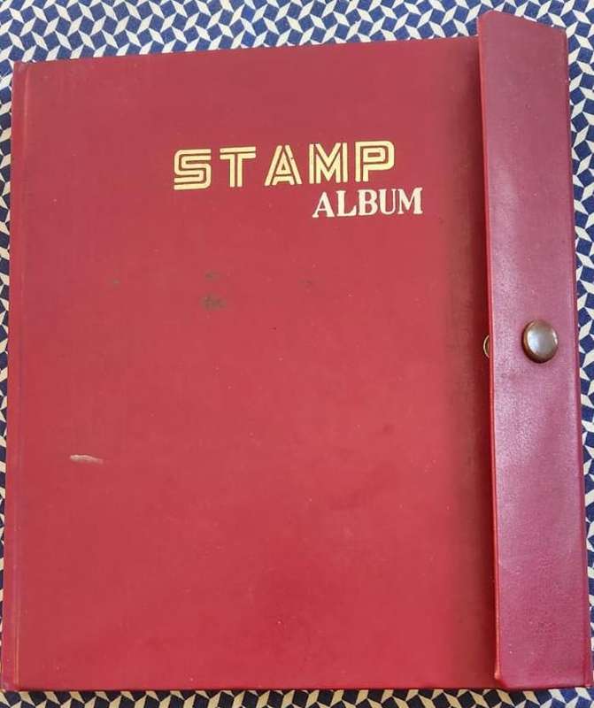 Stamp Album Hard Cover 10 Page 18 Sides  Mix World (NOT CHECKED)