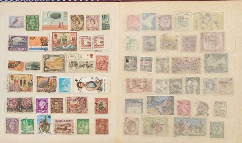 Stamp Album Hard Cover 10 Page 18 Sides  Mix World (NOT CHECKED)