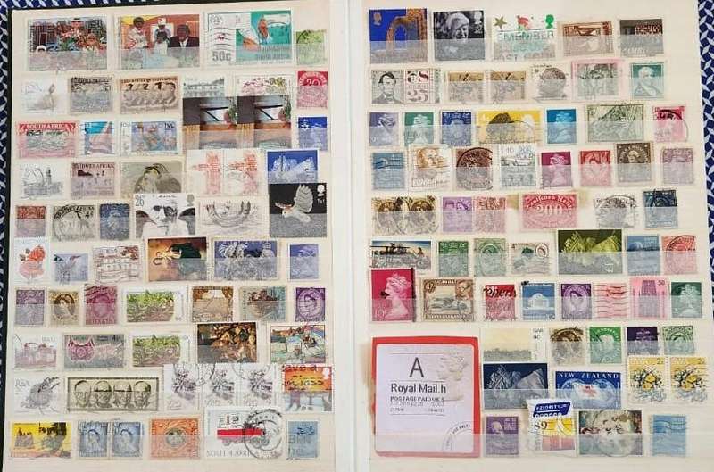 Stamp Album Hard Cover 16 Page 32 Sides  Mix World (NOT CHECKED)