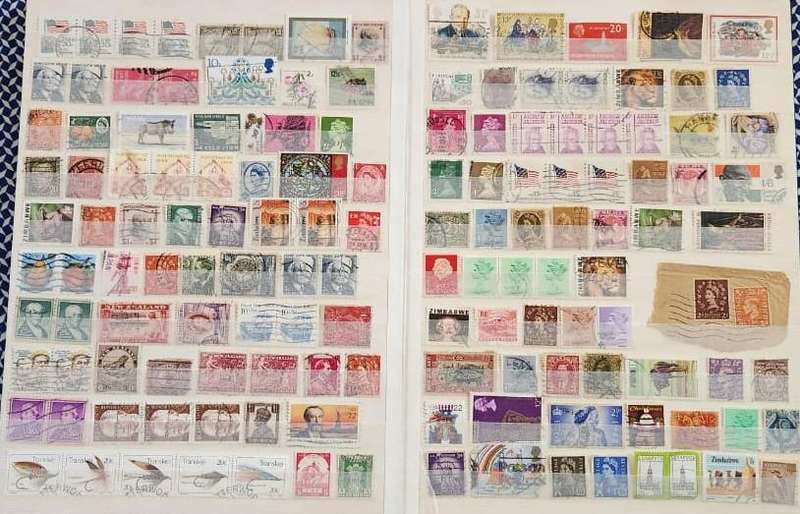 Stamp Album Hard Cover 16 Page 32 Sides  Mix World (NOT CHECKED)
