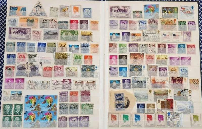 Stamp Album Hard Cover 16 Page 32 Sides  Mix World (NOT CHECKED)