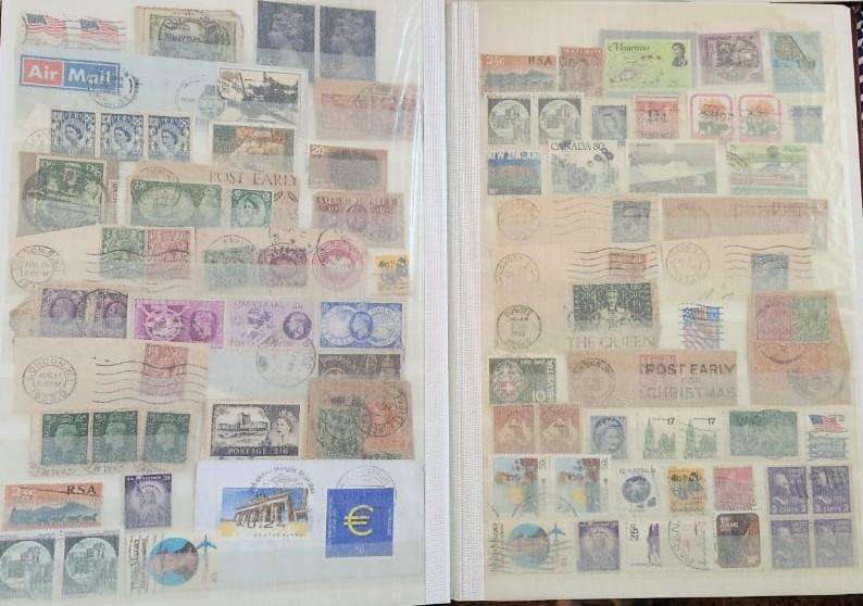 Stamp Album Hard Cover 16 Page 32 Sides  Mix World (NOT CHECKED)