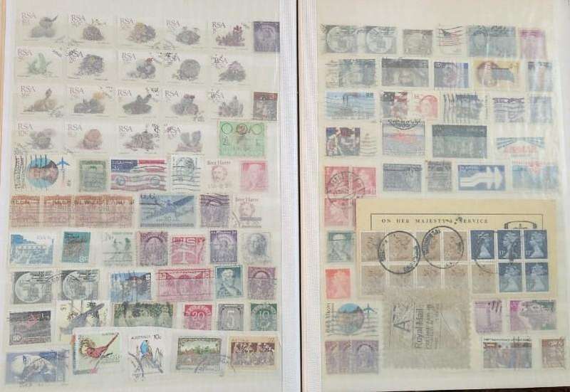 Stamp Album Hard Cover 16 Page 32 Sides  Mix World (NOT CHECKED)