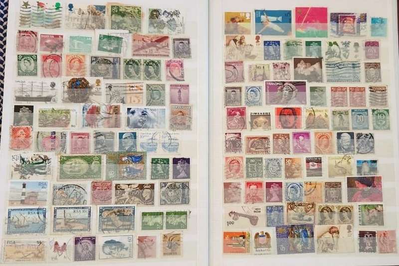 Stamp Album Hard Cover 16 Page 32 Sides  Mix World (NOT CHECKED)