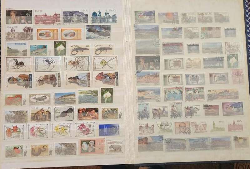 Stamp Album Hard Cover 16 Page 32 Sides  Mix World (NOT CHECKED)