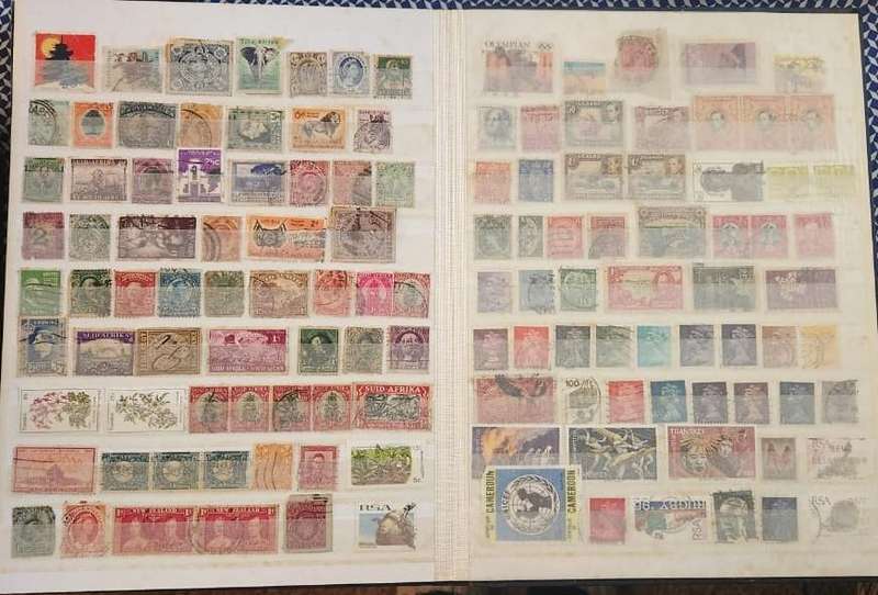 Stamp Album Hard Cover 16 Page 32 Sides  Mix World (NOT CHECKED)