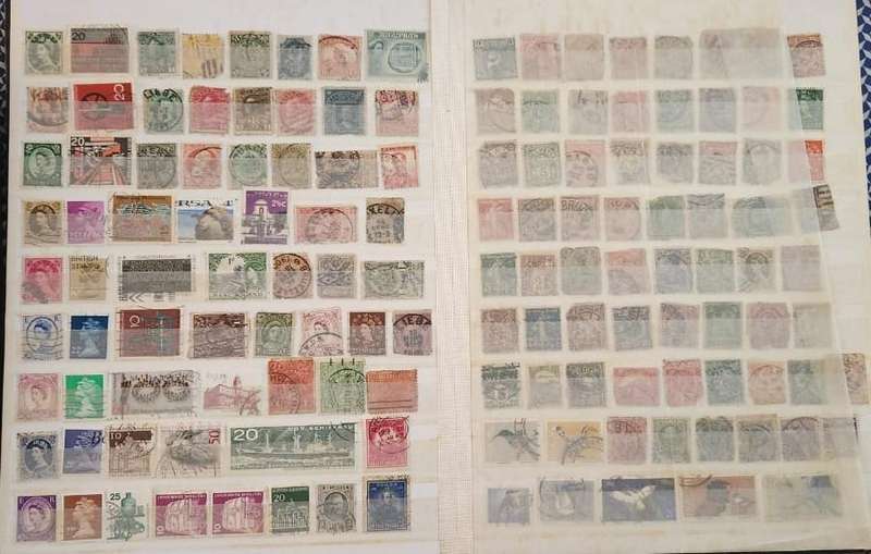 Stamp Album Hard Cover 16 Page 32 Sides  Mix World (NOT CHECKED)