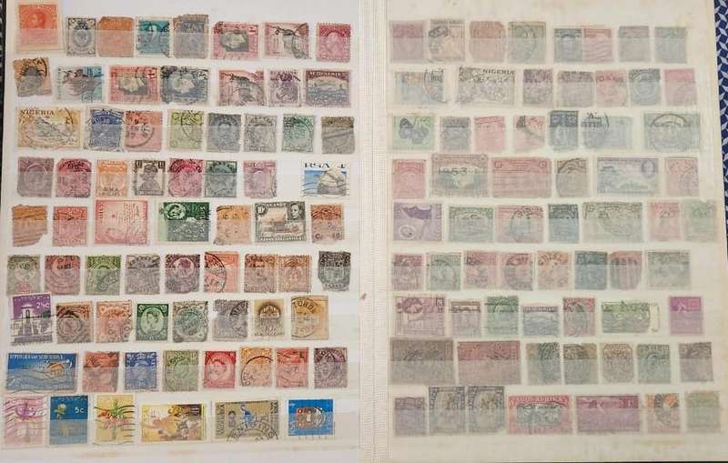Stamp Album Hard Cover 16 Page 32 Sides  Mix World (NOT CHECKED)