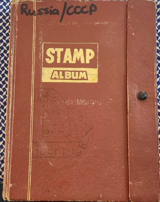Stamp Album Hard Cover 8 Page 16 Sides  Mix World (NOT CHECKED)