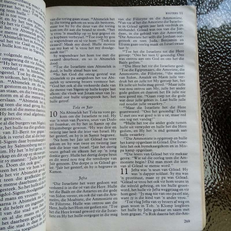 Die Bybel - Nuwe Vertaling (Afrikaans) - Hardcover Edition - slightly damaged spine