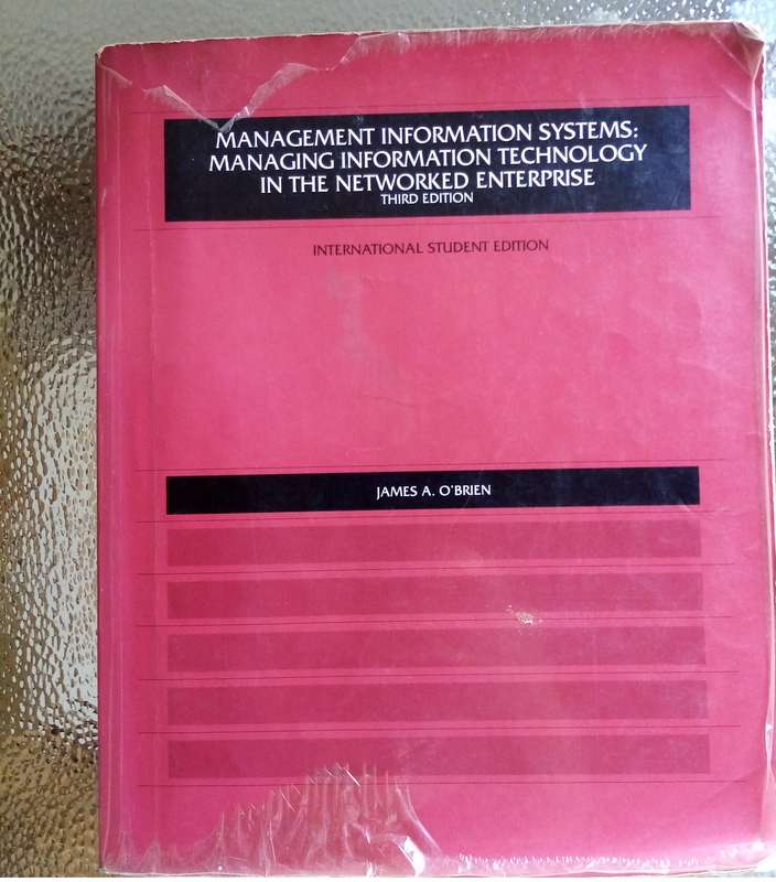 Management Information Technology in the Networked Enterprise, 3rd Edition by James A. O'Brien (Inte