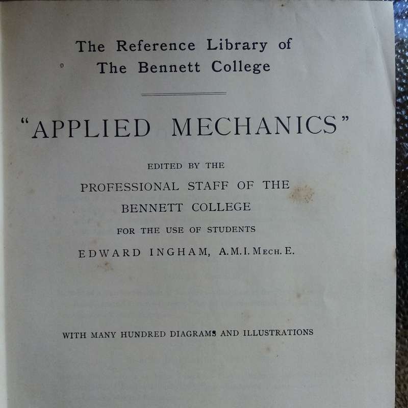Applied Mechanics by Edward Ingham  Comprehensive Textbook