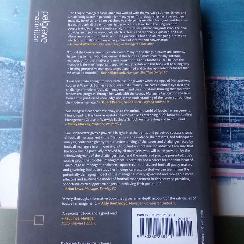 Football Management" by Sue Bridgewater  Essential Guide for Coaches & Sports Enthusiasts