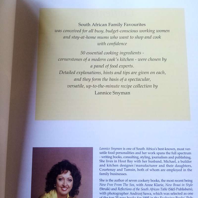 South African Family Favorites" by Lannice Snyman  Rare Cookbook with Authentic Recipes & Culinary