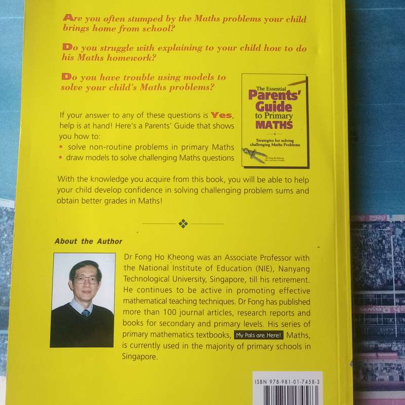 Essential "Parent's Guide to Primary Maths" by Dr. Fong Ho Kheong