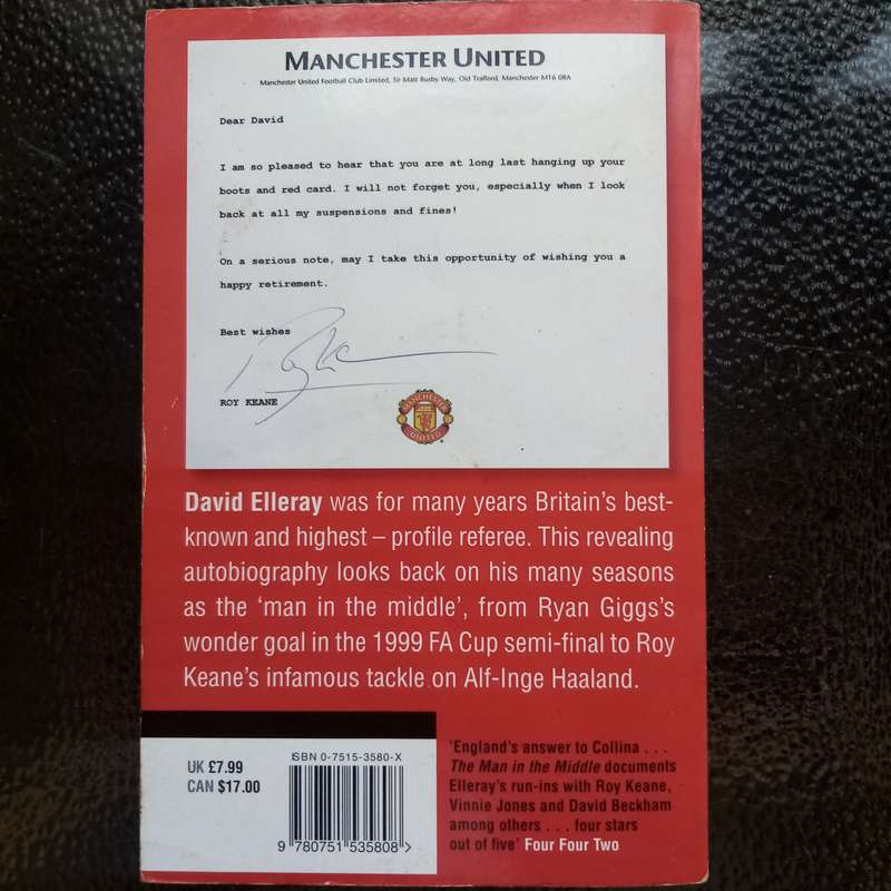 The Man in the Middle by David Elleray - Essential Football Read!