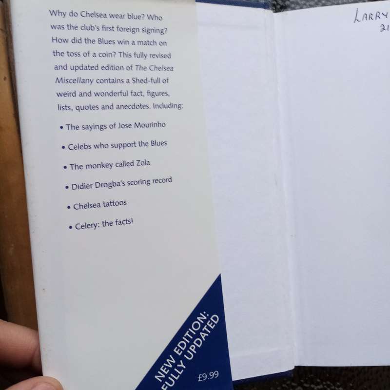 The Chelsea Miscellany by Clive Batty  A Fascinating Collection of Facts, Figures, and Anecdotes FC