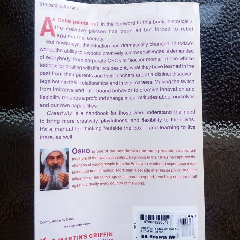Creativity: Unleashing the Forces Within by Osho  A Profound Exploration of the Nature and Power