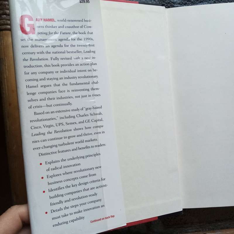 Leading the Revolution by Gary Hamel - Rare Limited Edition Hardcover for Business Collectors