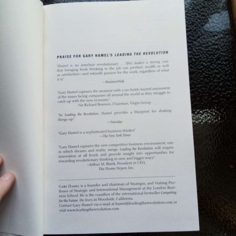 Leading the Revolution by Gary Hamel - Rare Limited Edition Hardcover for Business Collectors