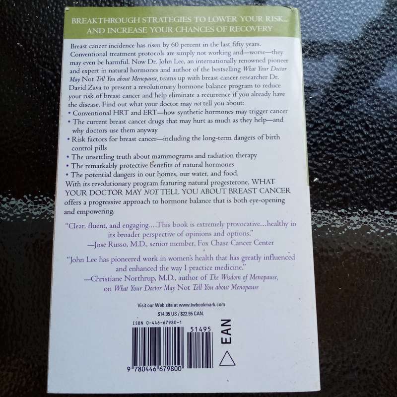 What Your Doctor May Not Tell You About Breast Cancer: John R. Lee (Paperback)