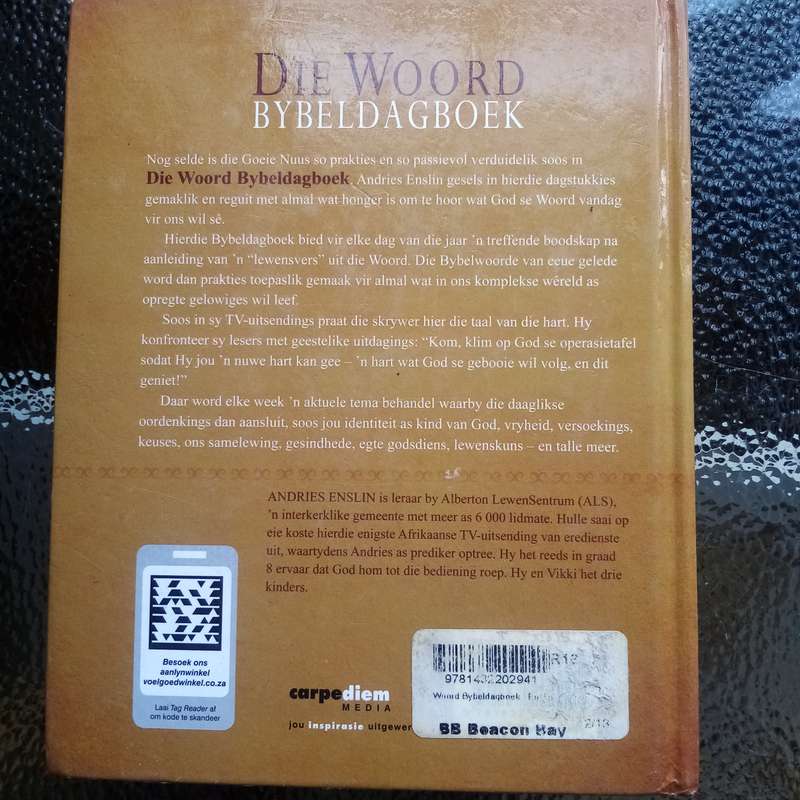 Die Woord Bybeldagboek deur Andries Enslin  Inspiring Daily Devotional for Spiritual Growth