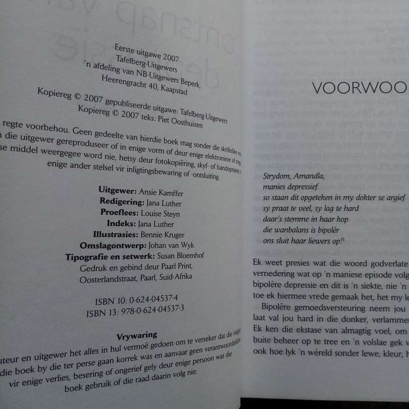 Ontsnap Van Depressie by Piet Oosthuizen  Essential Guide to Overcoming Depression & Finding Hope