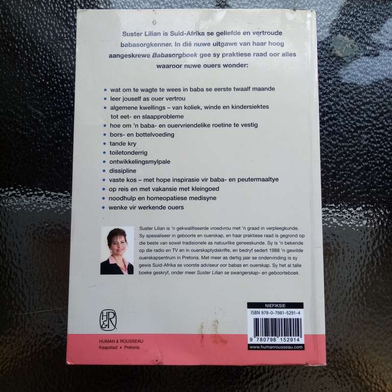 Suster Lilian se Babasorgboek by Sister Lilian Leistner: Essential Guide to Infant Care