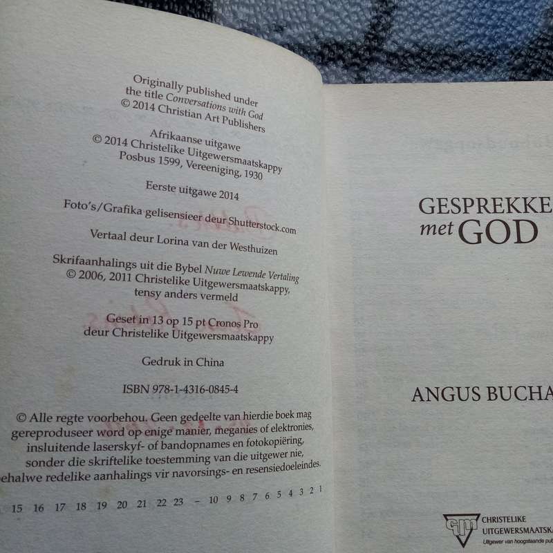 Gesprekke Met God by Angus Buchan  Inspirational Conversations for Spiritual Growth
