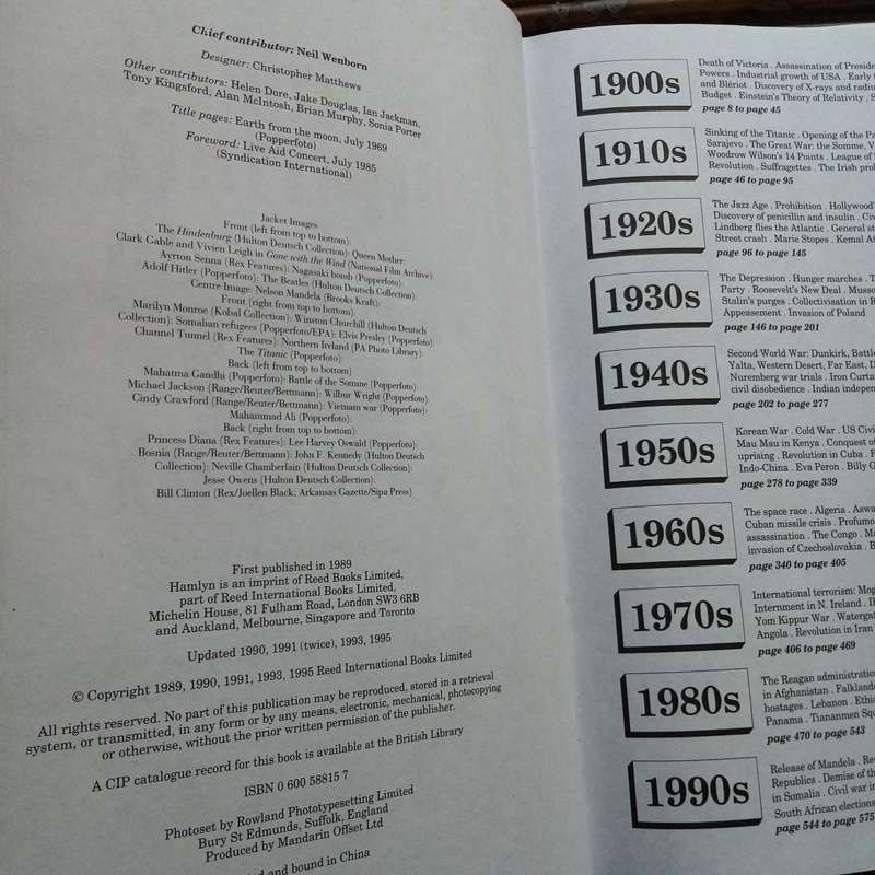 Visual History: "Hamlyn Pictorial History of the 20th Century"  Captivating Images & Events