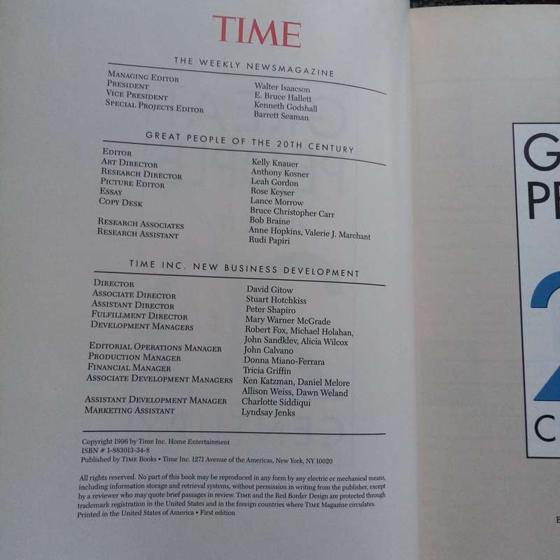 Inspiring Figures: "Great People of the 20th Century"  A Tribute to Influential Leaders & Innovator