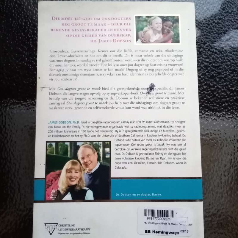Essential Parenting Guide: "Om Dogters Groot Te Maak" by Dr. James Dobson  Raising Daughters