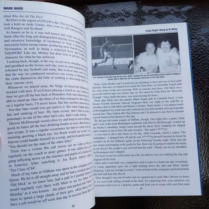 Right Wing to B-Wing: Premier League to Prison by Mark Ward  A Candid football Journey