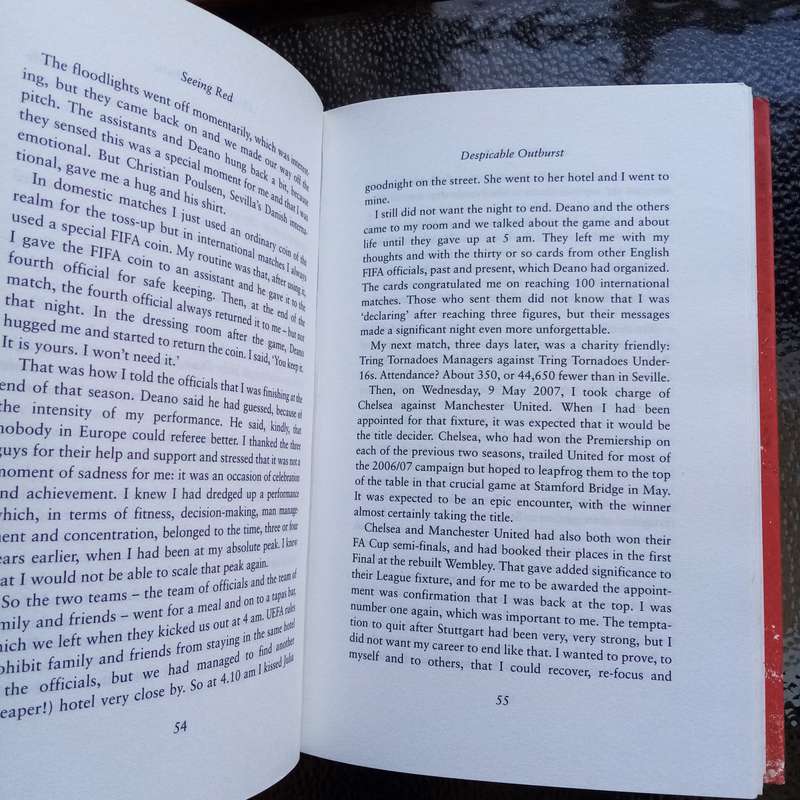 Seeing Red by Graham Poll  A Referee's Unfiltered Journey in Football - signed copy