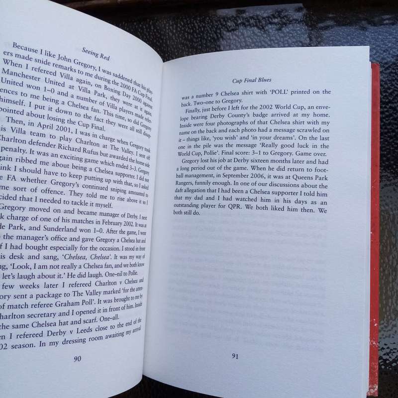 Seeing Red by Graham Poll  A Referee's Unfiltered Journey in Football - signed copy