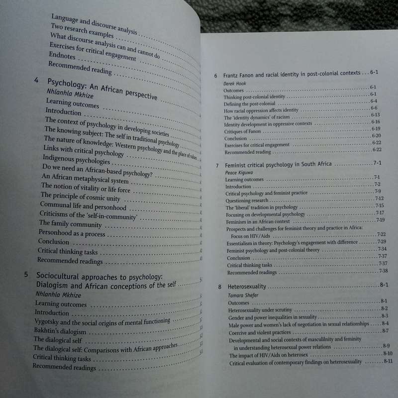 SELF, COMMUNITY AND PSYCHOLOGY. Editors: Kopano Ratele, Norman Duncan and Derek Hook